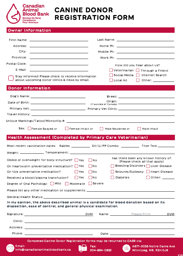 Blood Donor Form 1
